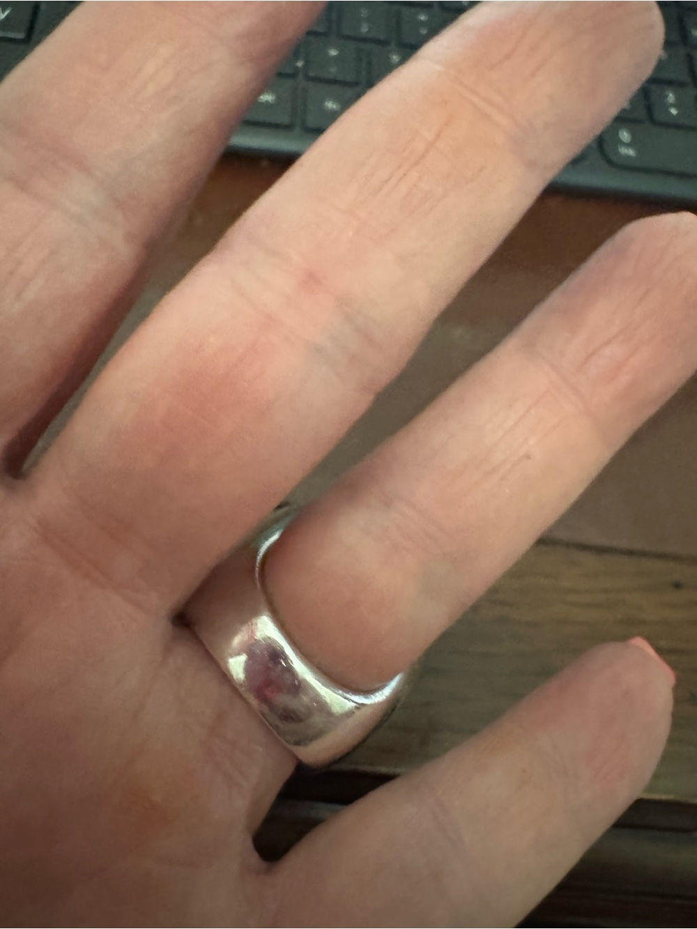 David Yurman Cushion Light Green Gemstone Ring with Silver Halo - Picture 3 of 5